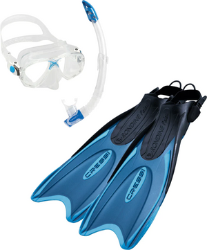 Cressi Palau Marea Mask/Snorkel/Fin Set