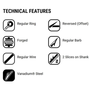 VMC 7054 Bent Worm Hook 25pk