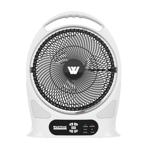 Wildtrak 30cm Lithium Rechargeable Camping Fan with LED Lights