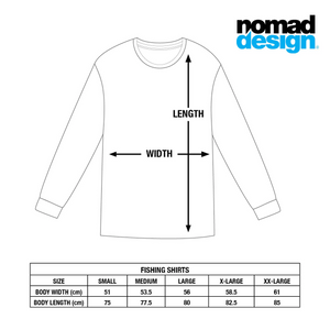 Nomad Tech Fishing Shirt Collared - Scale Fade Grey Classic Tuna