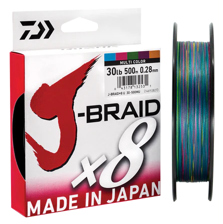 Daiwa J-Braid 8 - Multi Colour