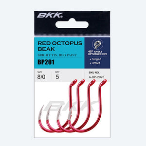 BKK Red Octopus Beak Hook Pkt