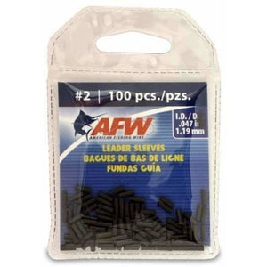AFW Single Leader Sleeve Bulk Pack #2 / 100pk AMERICAN FISHING WIRE