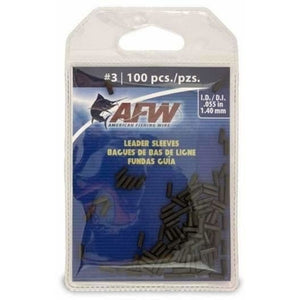 AFW Single Leader Sleeve Bulk Pack #3 / 100pk AMERICAN FISHING WIRE