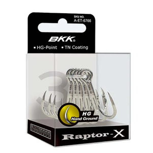 BKK Treble Hook Raptor-X 3x Pkt