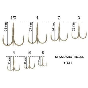 Decoy Treble Hook Y-S21 Pkt Hooks
