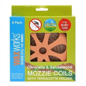 Waxworks Mozzie Coils Insect / Sun / Rain Protection