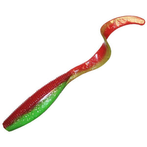 Zman Streakz Curly Tailz 5 Nuked Chicken Glow / 4Pk Lures