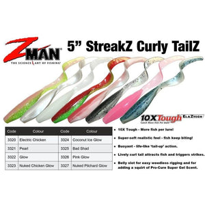 Zman Streakz Curly Tailz 5 Lures