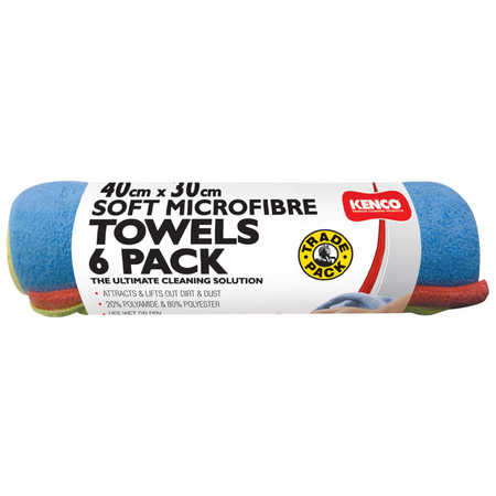 Kenco Microfibre Towels 6pk