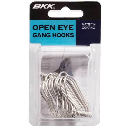 BKK Ganged Hooks Light Gauge Open Eye 25pk