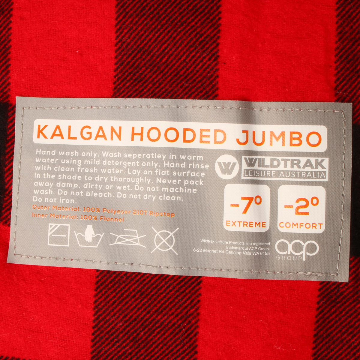 Wildtrak Kalgan hooded Jumbo Sleeping Bag