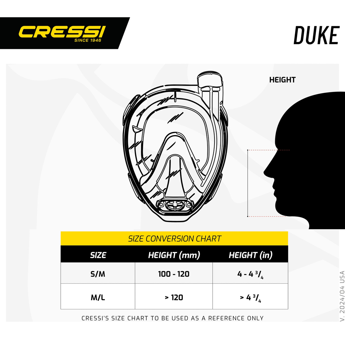 Cressi Duke Dry Full Face Mask