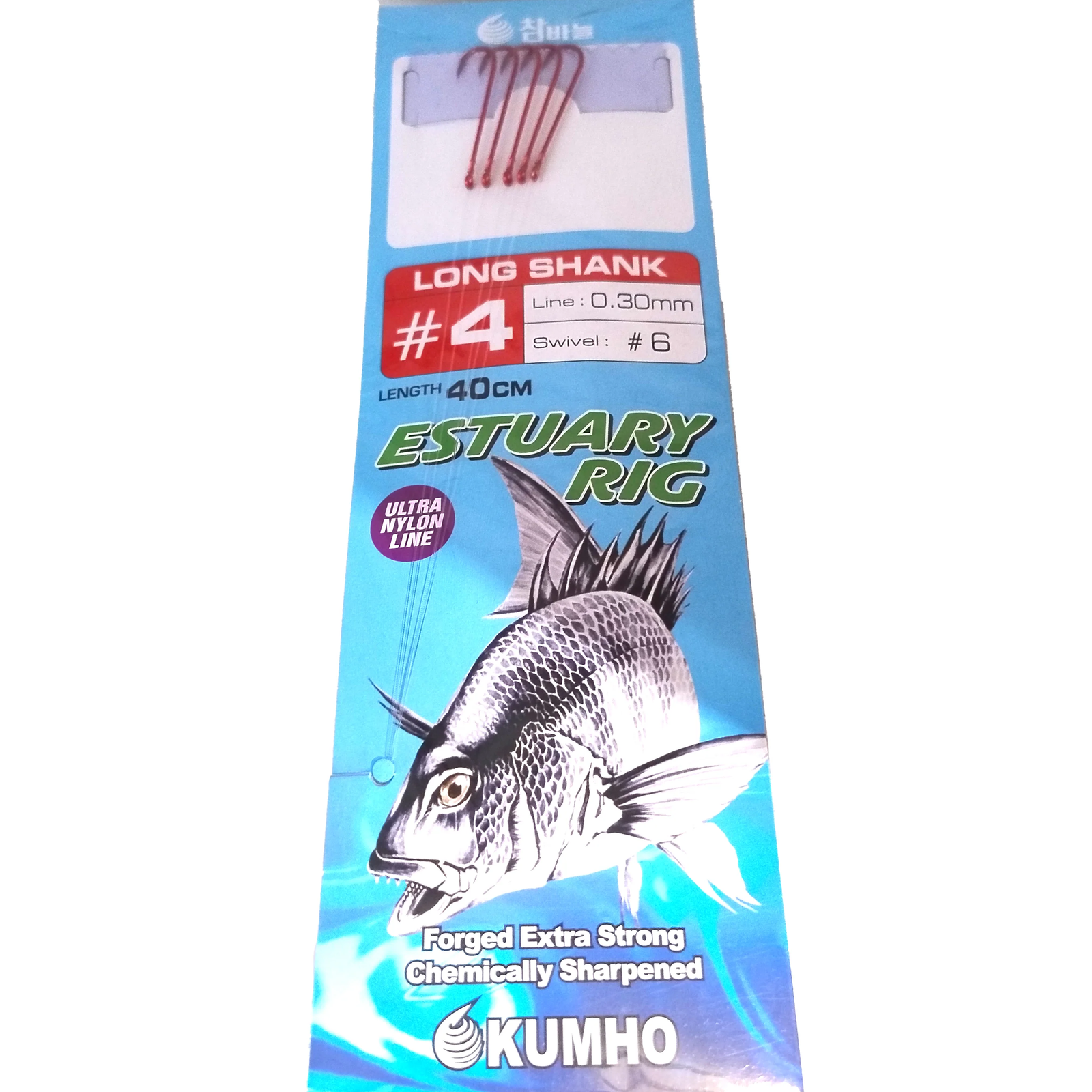 Kumho Estuary Rig Long Shank Red