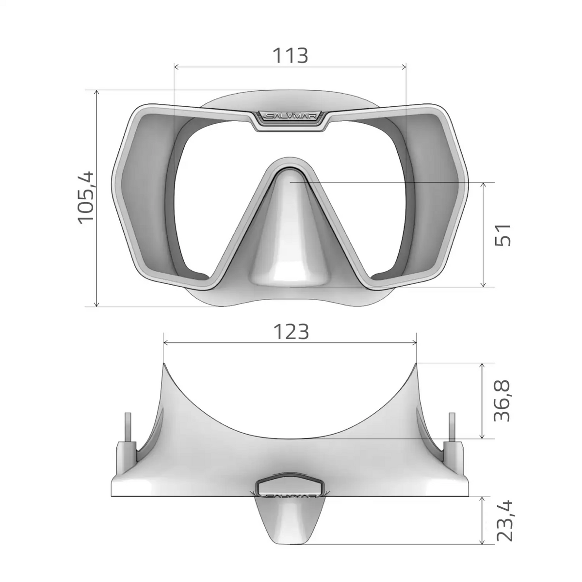 Salvimar Drake Anti-Fog Elastic Strap Mask