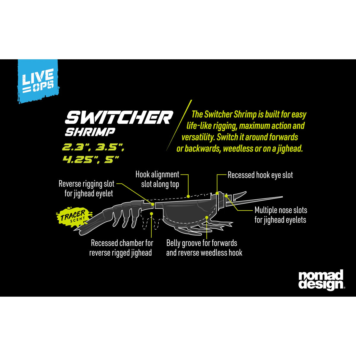 Nomad Live Ops Switcher Shrimp 3.5"