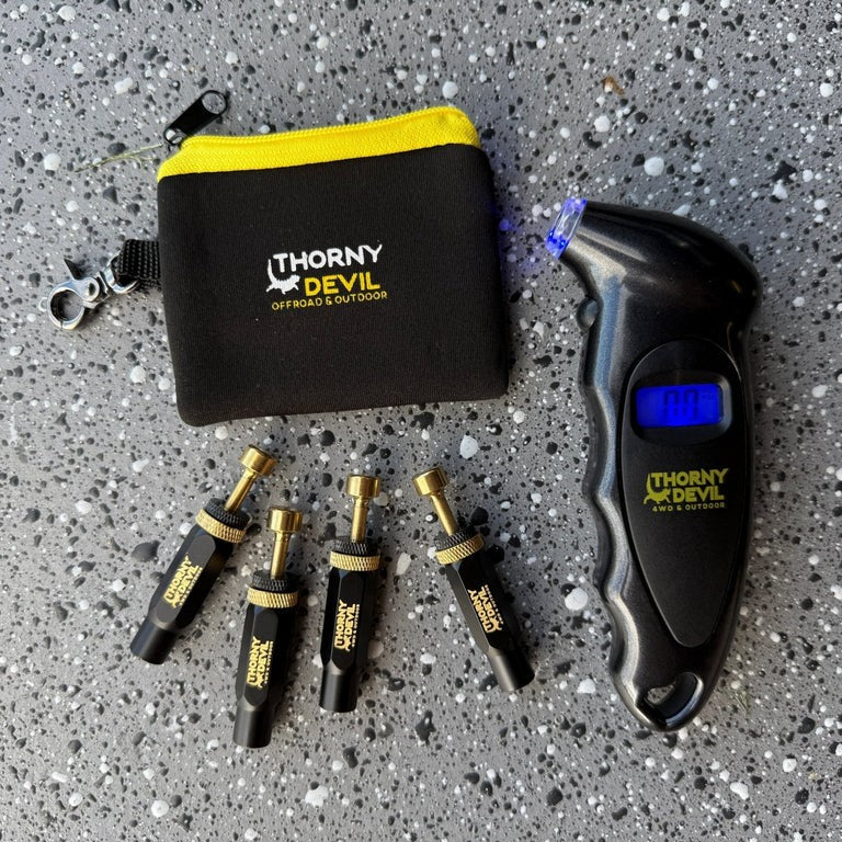 Wildtrak Tyre Deflator 4pk + Digital Gauge