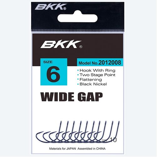 BKK Black Wide Gap Hook 25pk