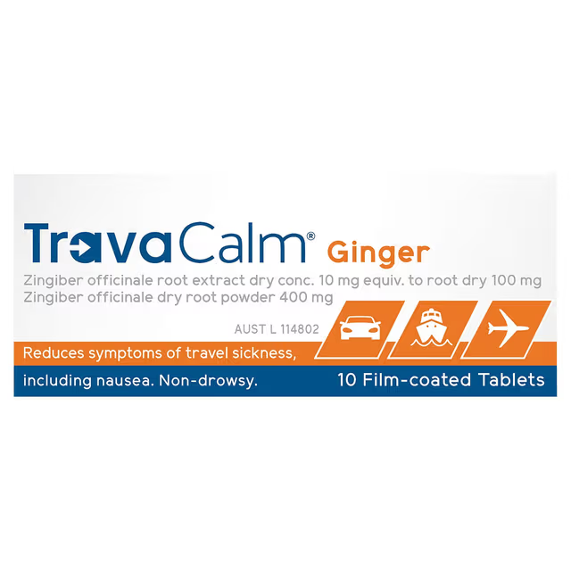 Travacalm Travel Sickness 10pk Natural