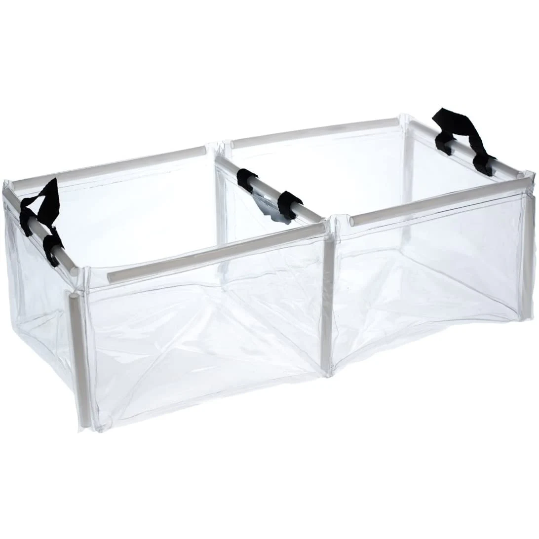 Wildtrak 20L Portable Double Wash Basin Folding with Handles 25.5x25.5x19cm