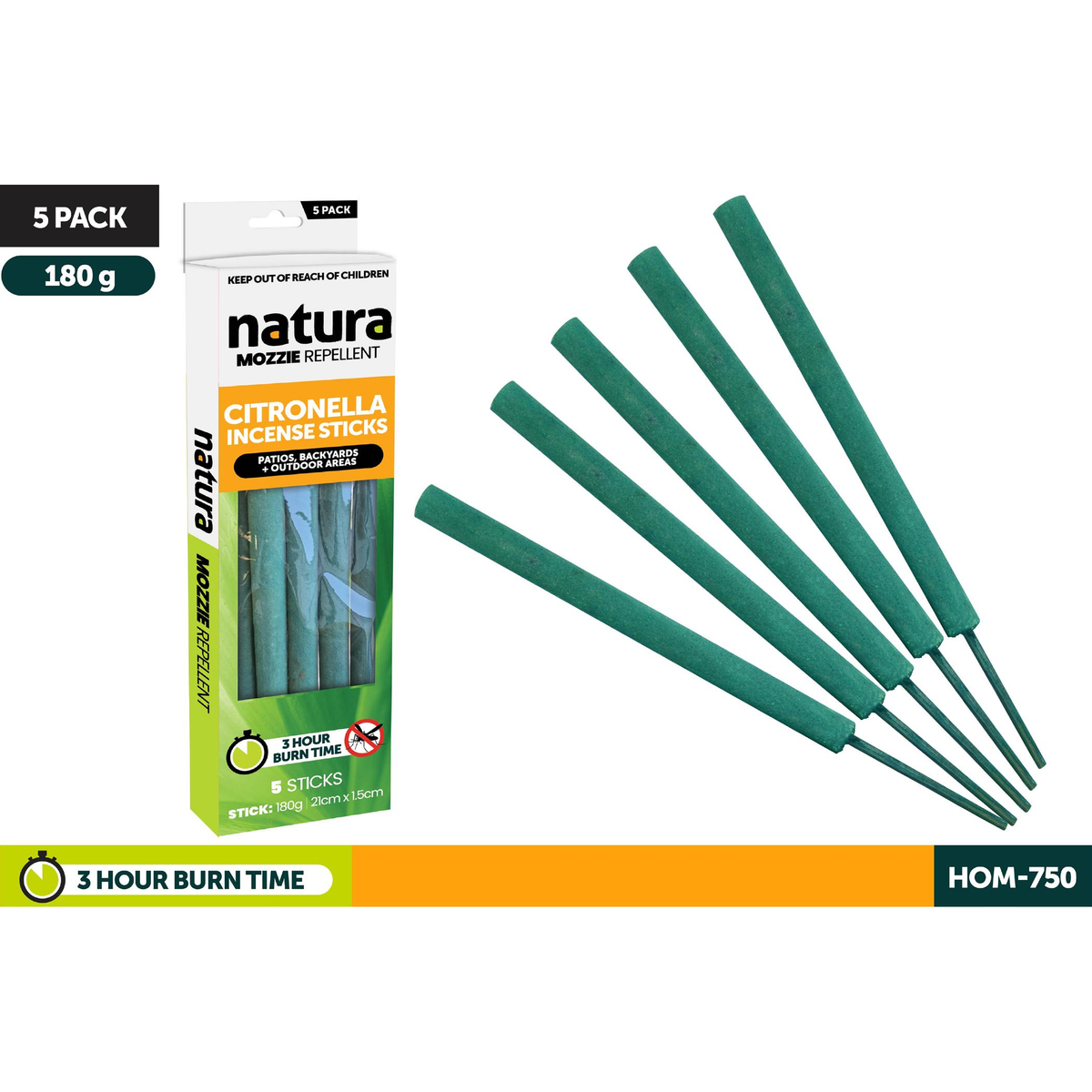 Natura Citronella Mozzie Repellent Stick