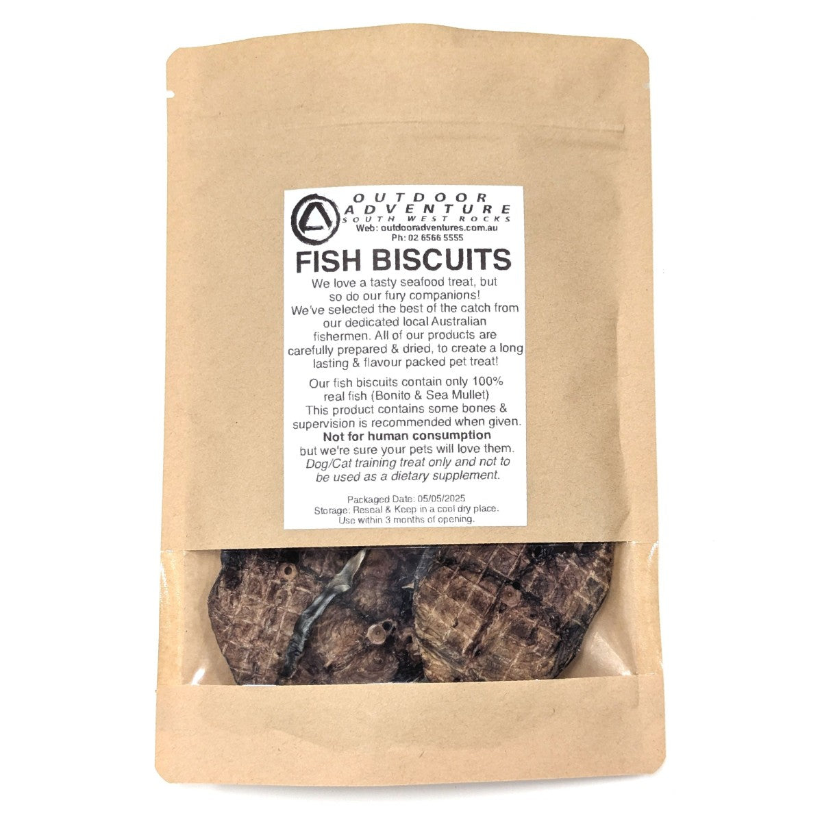 Premium Dried Fish Biscuits Pet Treats