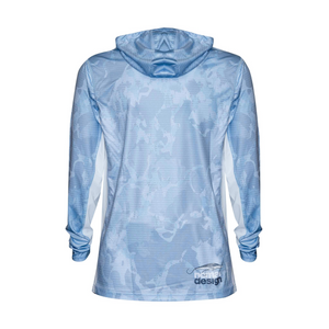 Nomad Tech Fishing Shirt Hooded - Camo Splice Blue - Outdoor