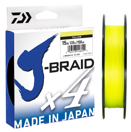 Daiwa J-Braid 4 - Yellow