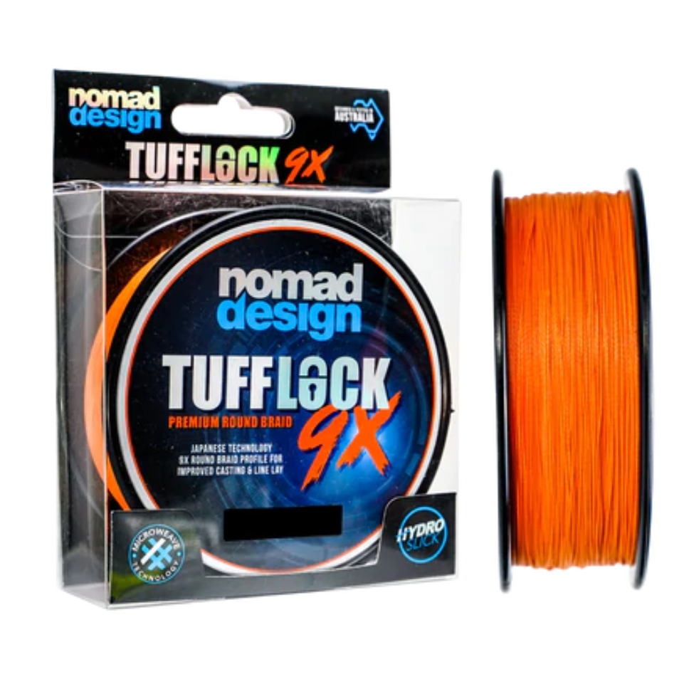 Nomad Tufflock 9X Braid Line 300yds Orange