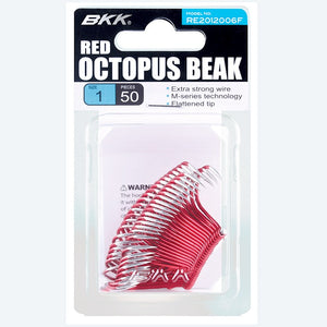 BKK Red Octopus Beak Hook Pkt
