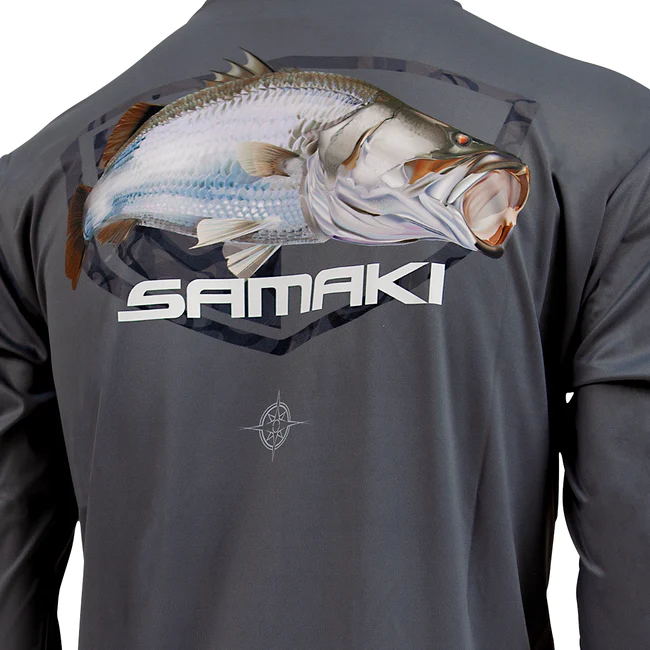 Samaki Performance Barramundi Longsleeve Shirt - Outdoor Adventure South  West Rocks
