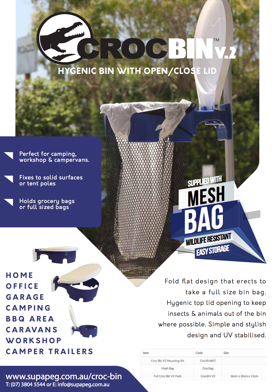 Supa-Peg Croc Bin Version 2