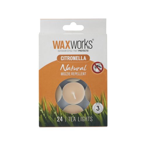 Waxworks Tea Lights Citronella Candles