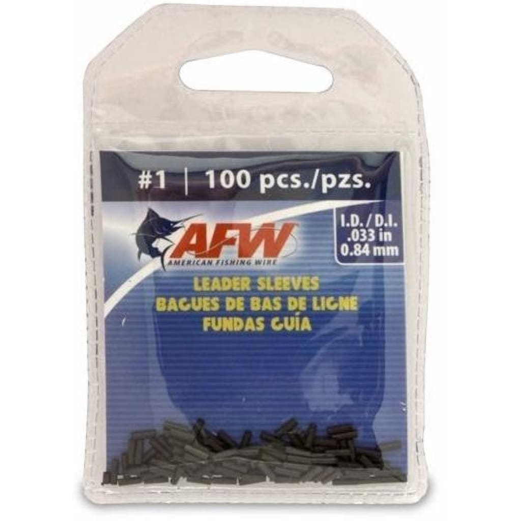 AFW Single Leader Sleeve Bulk Pack #1 / 100pk AMERICAN FISHING WIRE
