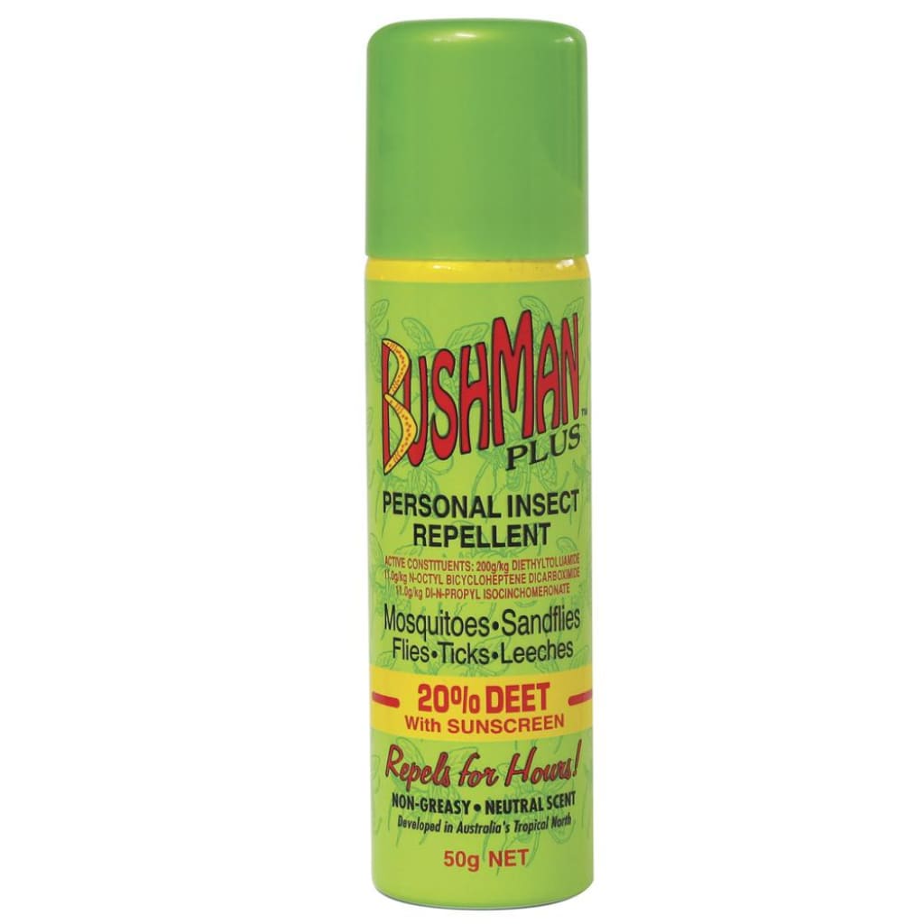 Bushman Plus With Sunscreen Insect / Sun / Rain Protection