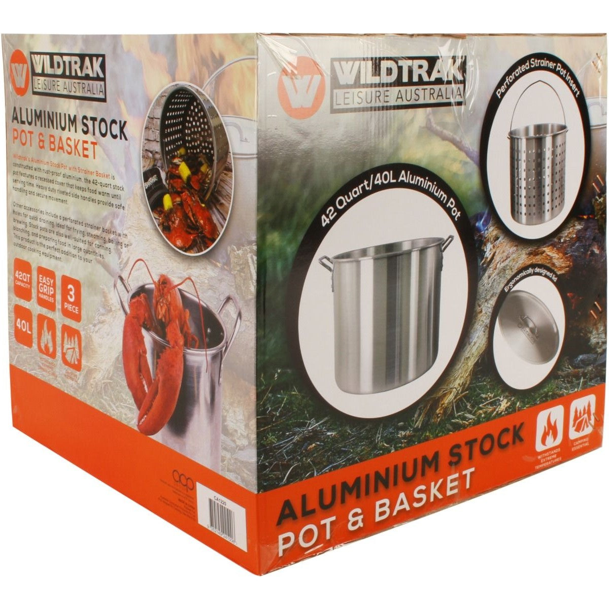 Wildtrak Aluminium Stockpot And Basket