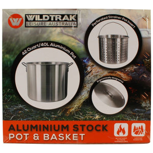 Wildtrak Aluminium Stockpot And Basket