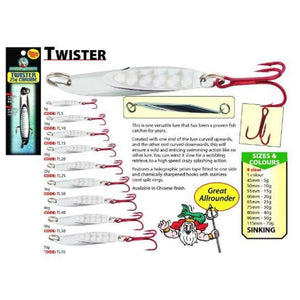 Chrome Twisty Lure Lures