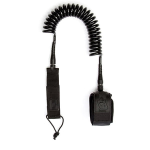 Creatures Coiled Sup Leash 10Ft Ankle / Black Kayak / Sup Accessories