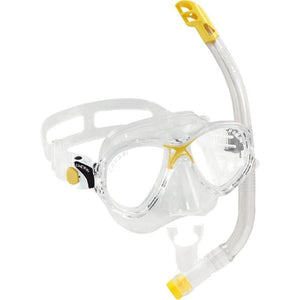 Cressi Marea VIP Mask/Snorkel Set Junior Clear/Yellow CRESSI