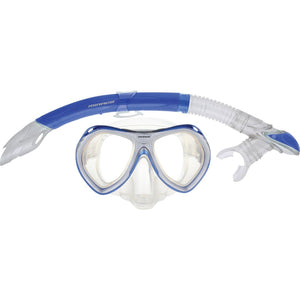 Crystal Mask/snorkel Junior Set Blue Masks / Snorkels / Fins