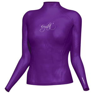 Crystal Womens Rash Top - Longsleeve S / Purple S / W Clothing / Footwear