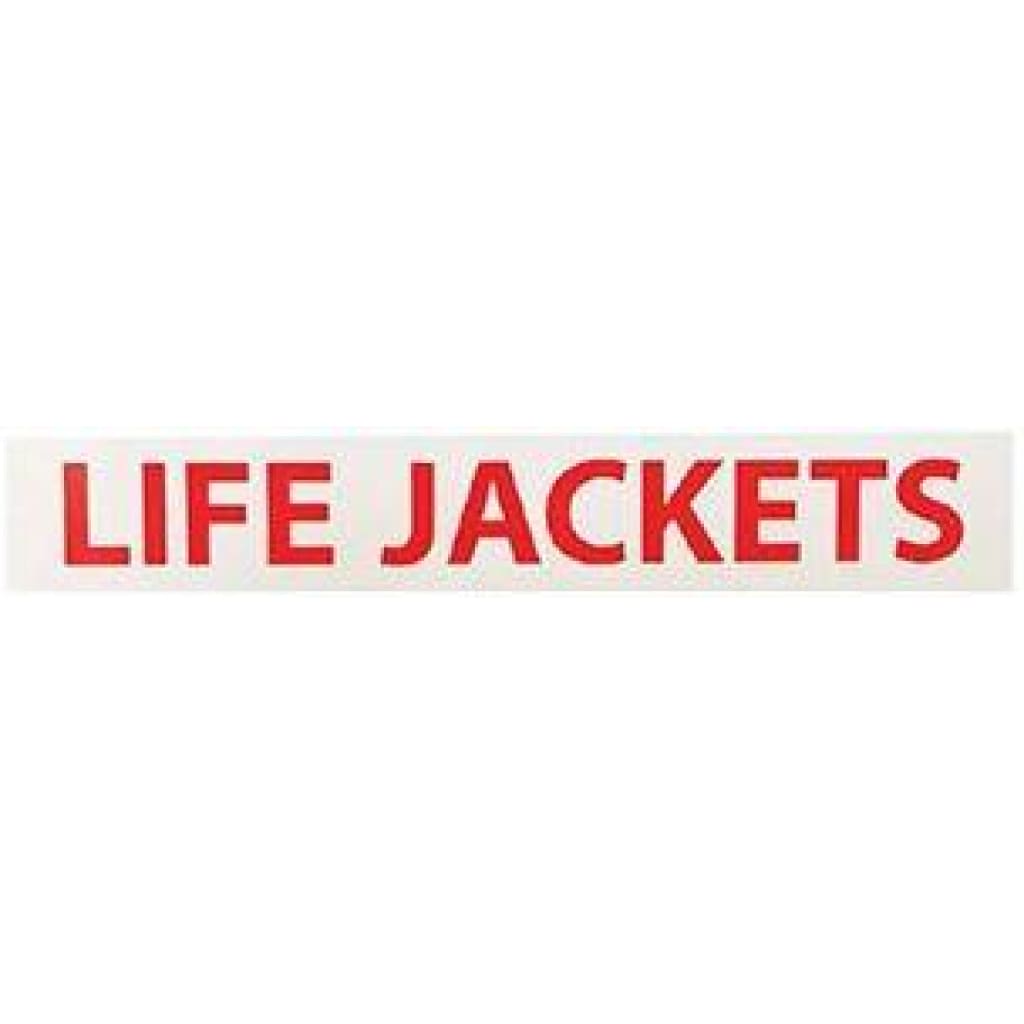 Life Jackets Sticker Safety Equipment