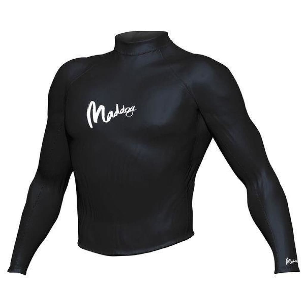Maddog Mens Rash Top - Longsleeve S / Black Maddog