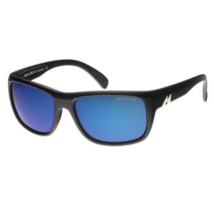 Mako Apex Sunglasses Matt Black / Glass HD Blue Mirror MAKO