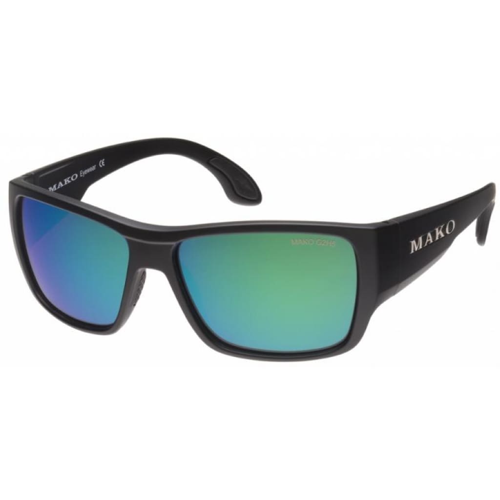 Mako Covert Sunglasses Matt Black / Glass Hd Rose Green Mirror Mako