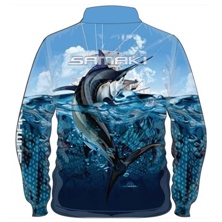 Samaki Black Marlin Longsleeve Shirt - Outdoor Adventure South West Rocks