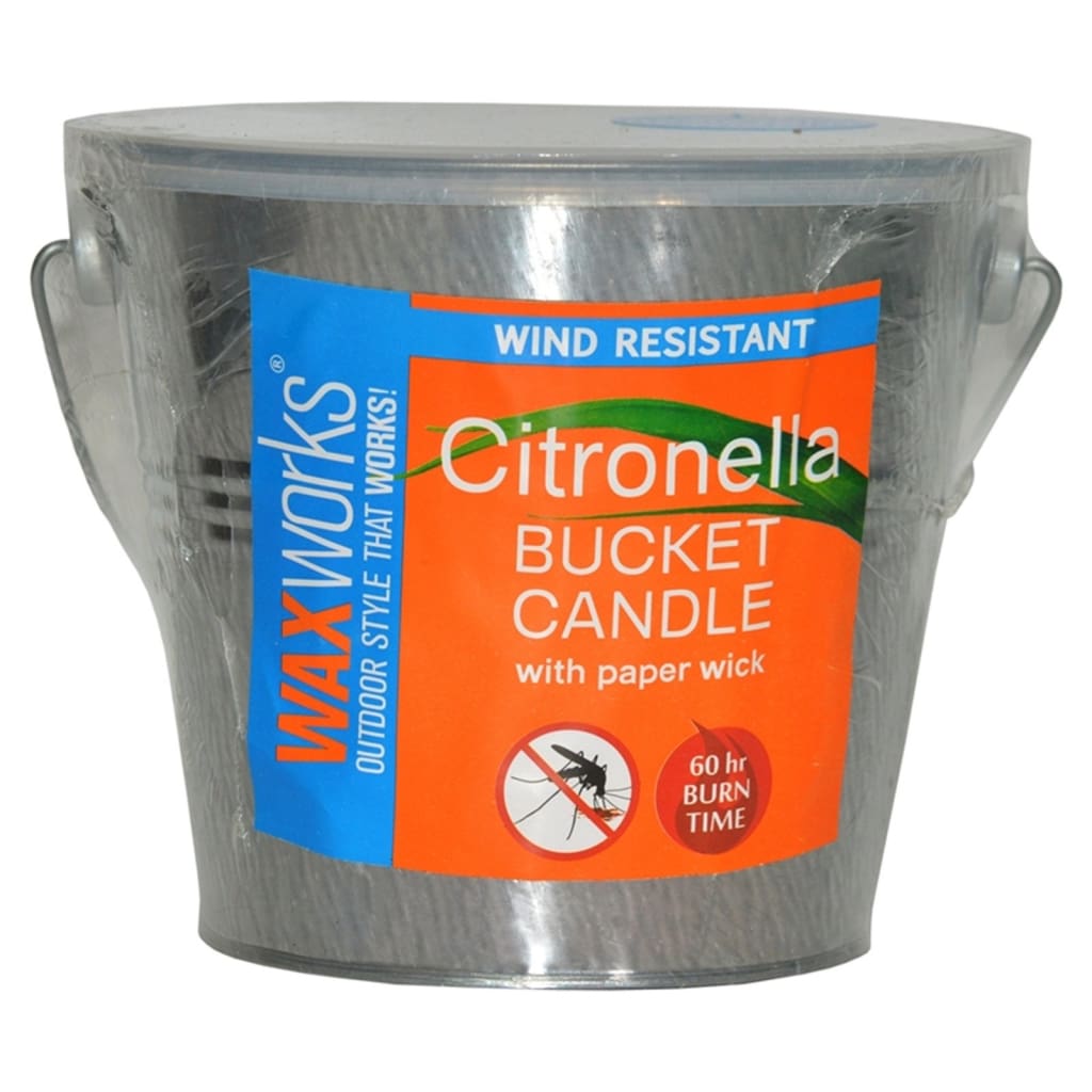 Waxworks Citronella Bucket Insect / Sun / Rain Protection